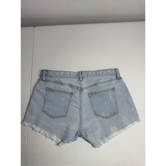 H&M Light Blue Denim Shorts Size 10 See Description - Picture 5 of 7